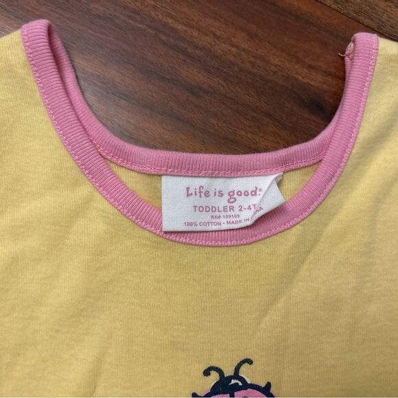 Life is Good Ladybug Yellow Nightgown Dress NWT - Picture 4 of 4